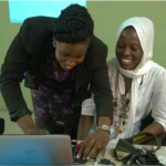 Josephine (left) at teacher training